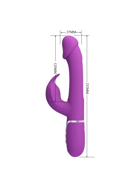 PRETTY LOVE - Kampas Purple, 7 vibration functions 4 licking settings - 9