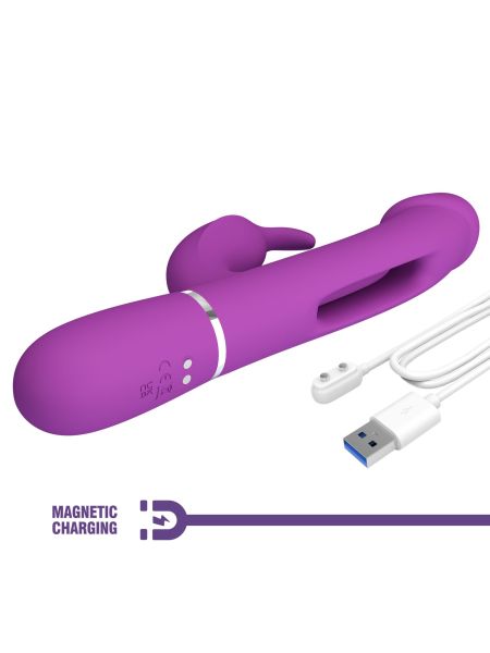 PRETTY LOVE - Kampas Purple, 7 vibration functions 4 licking settings - 11