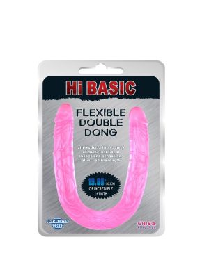 Jelly Flexible Double Dong-Pink