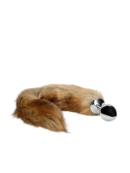 Fox Tail with Metal Butt Plug