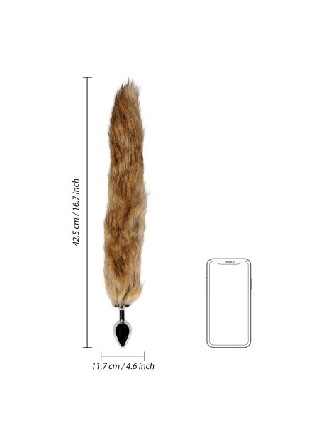 Fox Tail with Metal Butt Plug - 8