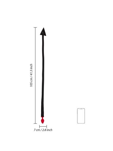 Silicone Anal Plug Devil's Tail - 6