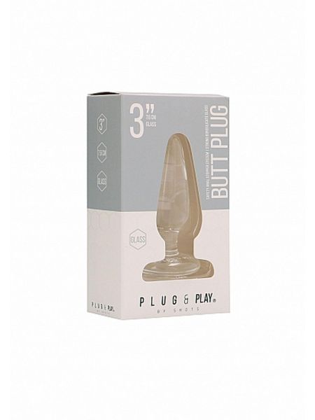 Butt Plug - Basic - 3 Inch - Glass - 2
