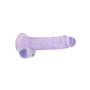 8"" / 20 cm Realistic Dildo With Balls - Purple - 7