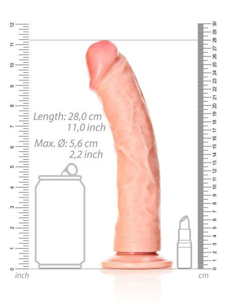 Curved Realistic Dildo with Suction Cup - 10""""/ 25,5 cm - 7