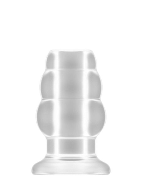 No.49 - Small Hollow Tunnel Butt Plug - 3 Inch - Translucent
