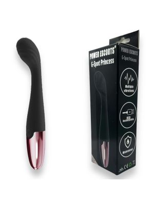 Power Escorts - Black - G Spot Princess Black - 18 Cm / 7 Inch Silicone G Spot Vibrator - image 2