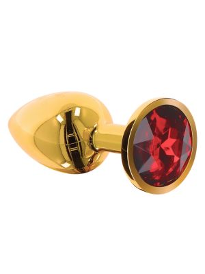 Butt Plug With Diamond Jewel L Gold