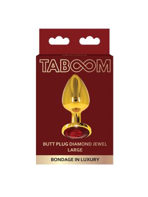 Butt Plug With Diamond Jewel L Gold - image 2