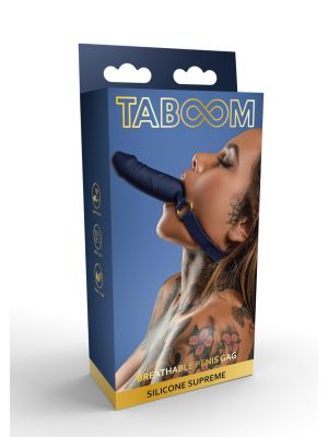Silicone Breathable Penis Gag Blue - image 2
