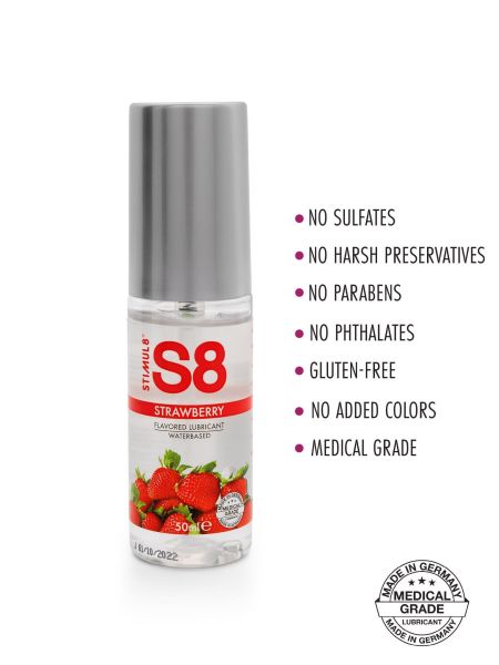 S8 WB Flavored Lube 50ml Strawberry - 2