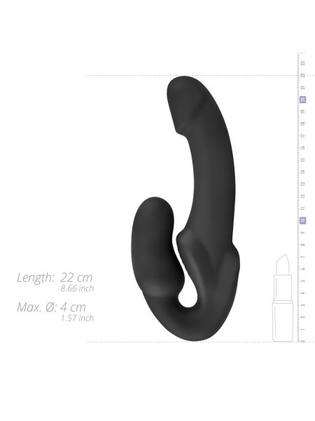 No-Parts - Morgan Strapless Strap-On Dildo - 22 cm - Black - 12