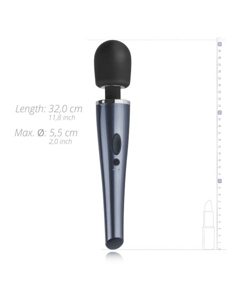 Black Lightning Wand Vibrator - 11