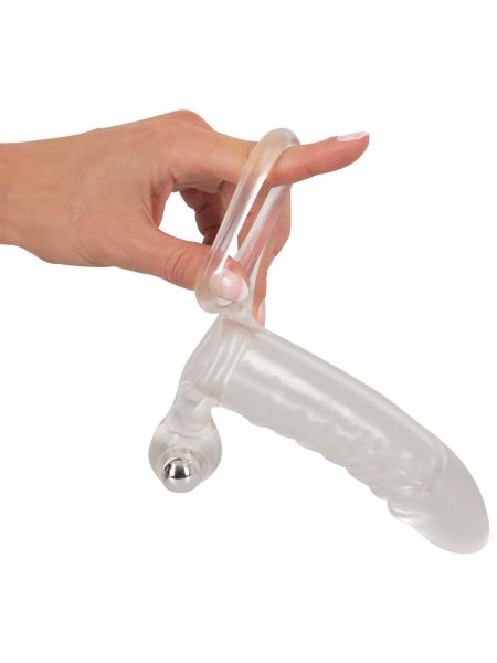 Crystal Clear Vibrating Sleeve - 7
