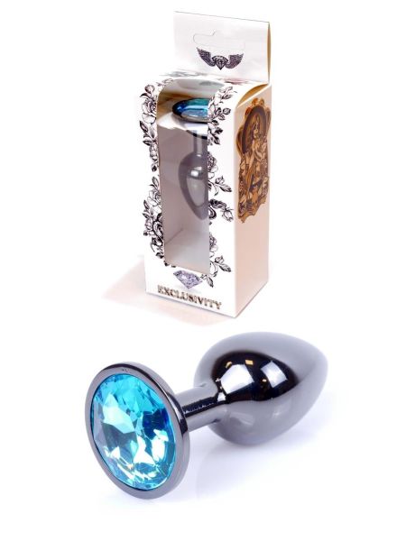 Plug-Jewellery Dark Silver PLUG- Light Blue - 8