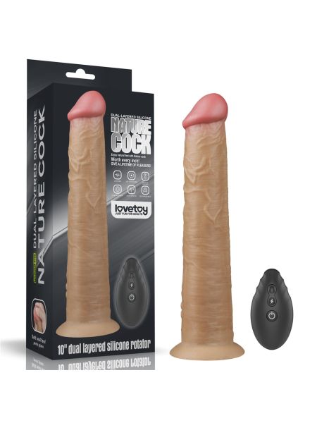 10'' Dual Layered Platinum Silicone Rotator