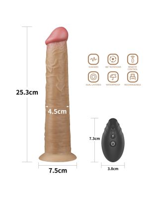 10'' Dual Layered Platinum Silicone Rotator - image 2