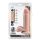DR. SKIN PLUS  7 INCH POSABLE DILDO WITH BALLS  VANILLA