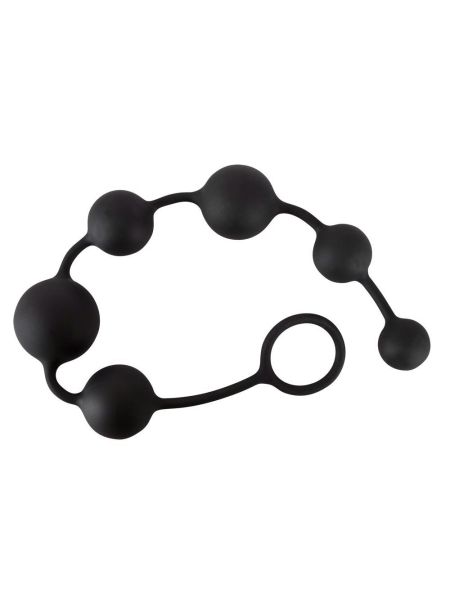 Black Velvets Anal Beads - 2