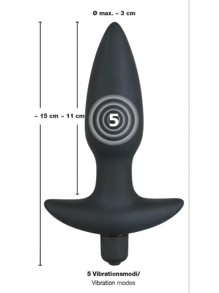 Black Velvet Vibr.Medium Plug - 6