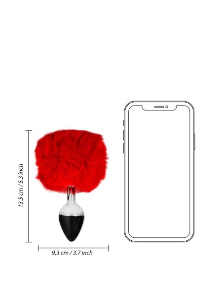 Bunny Tail with Metal Butt Plug - 9