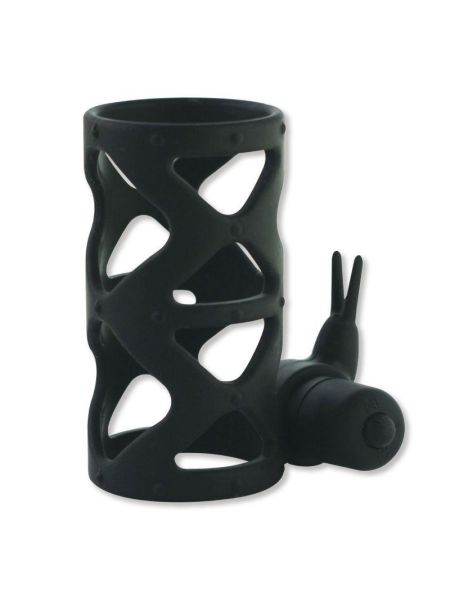 Anello Fallico Timeless Slender vibRing nero
