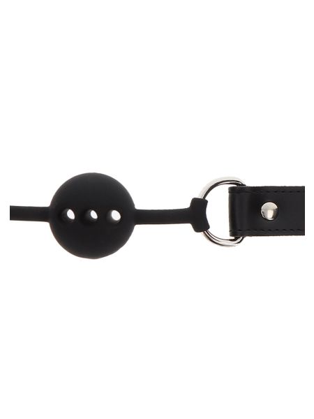Silicone Ball Gag Black - 4