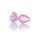 Plug-Jewellery Pearl Pink Heart PLUG- Clear S
