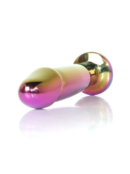 Plug-Jewellery Multicolour Penis PLUG- Clear M - 3