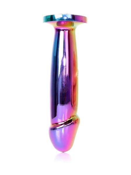 Plug-Jewellery Multicolour Penis PLUG- Clear M - 6