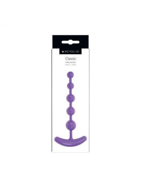 Plug/kulki- Me You Us Classic Anal Beads Purple
