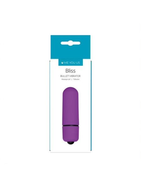 Wibrator- Me You Us Bliss 7 Mode Mini Bullet Vibrator Purple - 2
