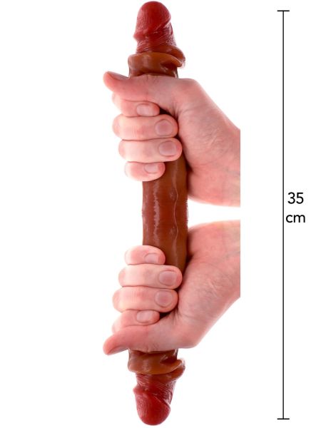 Silicone Foreskin D-Dong 35 cm Caramel skin tone - 5
