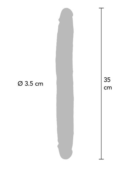 Silicone Foreskin D-Dong 35 cm Caramel skin tone - 12