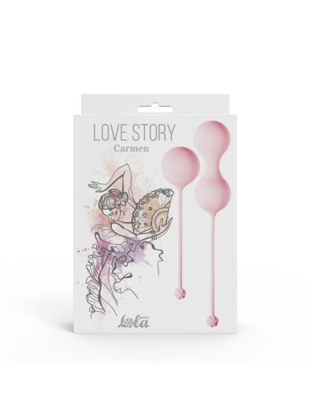 Vaginal balls set Love Story Carmen Tea Rose