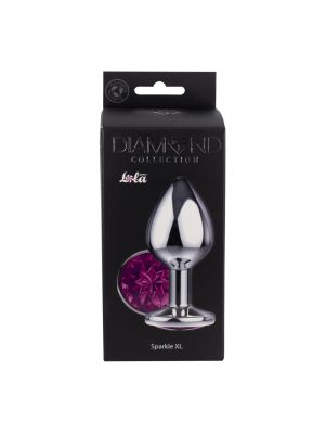 Enlarged Anal Plug Diamond Purple Sparkle XL - image 2