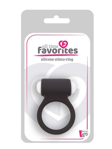 ALL TIME FAVORITES SILICONE STIMU-RING BLACK