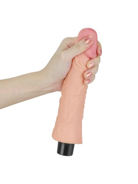 8"" REAL SOFTEE Vibrating Dildo - 4