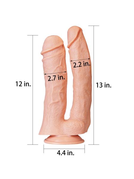 12'' Realistic Mega Double Dildo - 2