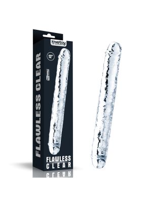 Flawless Clear Double dildo 12''