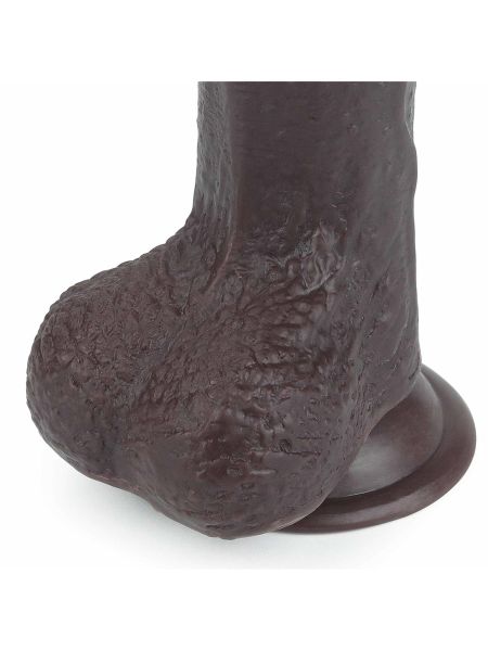 7'' Sliding Skin Dual Layer Dong - Black - 8