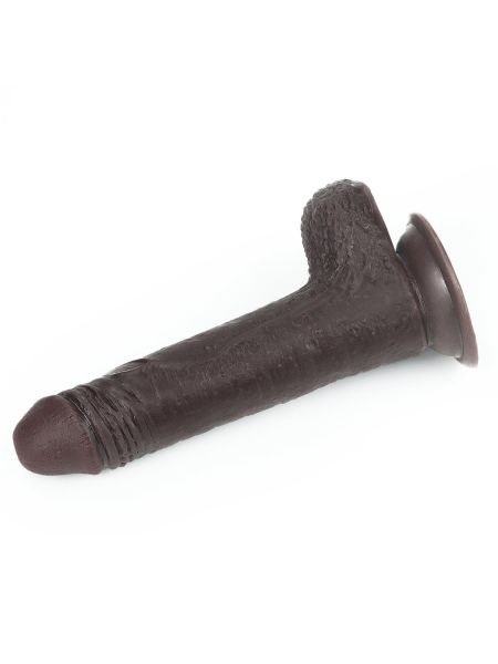 7'' Sliding Skin Dual Layer Dong - Black - 10