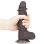 7'' Sliding Skin Dual Layer Dong - Black - 6