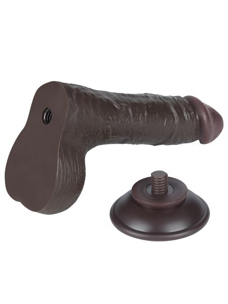 7.5'' Sliding Skin Dual Layer Dong Black - 8