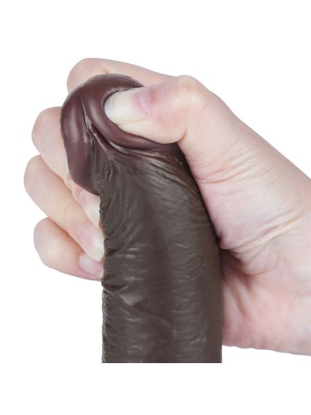 7.5'' Sliding Skin Dual Layer Dong Black - 10
