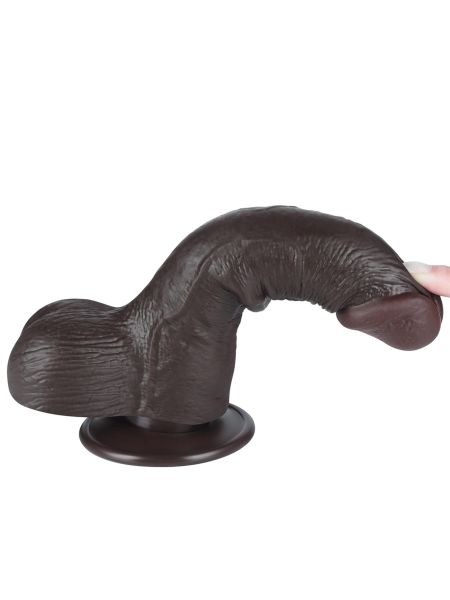 7.5'' Sliding Skin Dual Layer Dong Black - 13