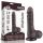 7.5'' Sliding Skin Dual Layer Dong Black