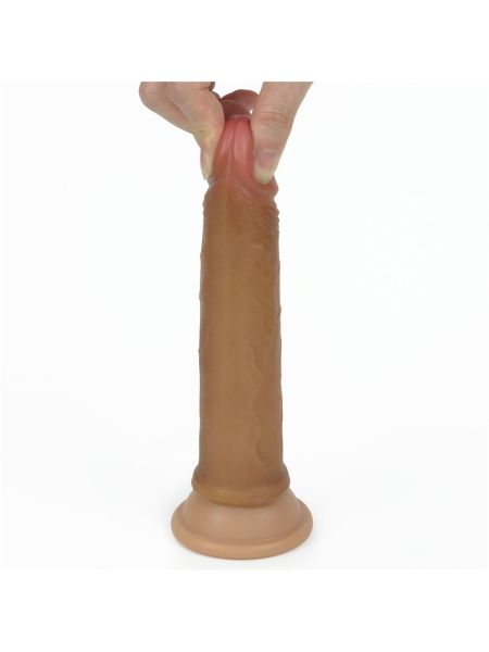 7'' Dual layered Platinum Silicone Cock - 3