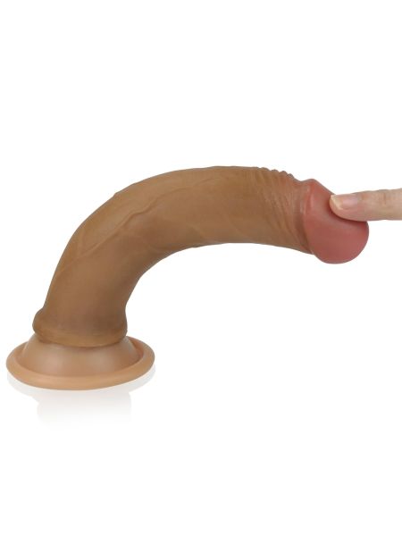 7'' Dual layered Platinum Silicone Cock - 8