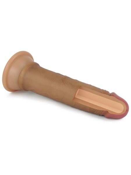 7'' Dual layered Platinum Silicone Cock - 9